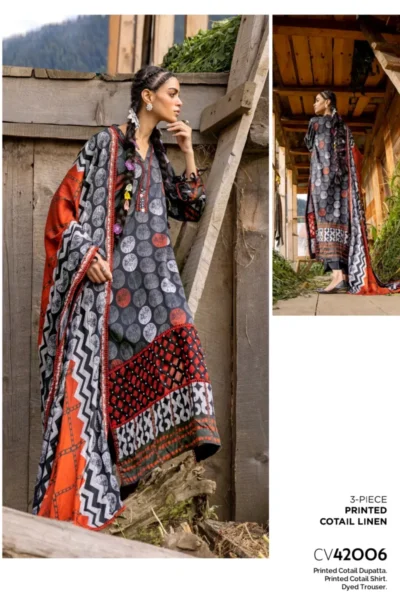 Gul Ahmed Winter Collection 2024 | CV42006