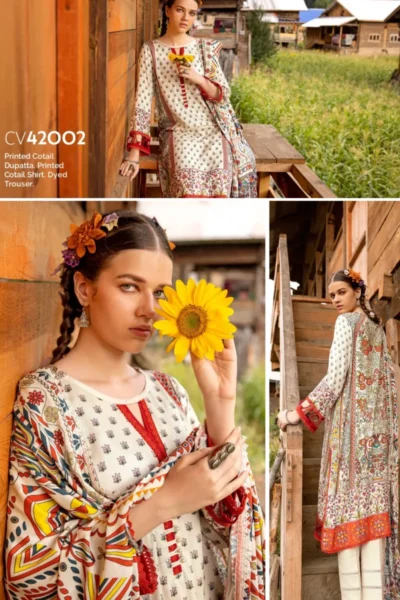 Gul Ahmed Winter Collection 2024 | CV42002
