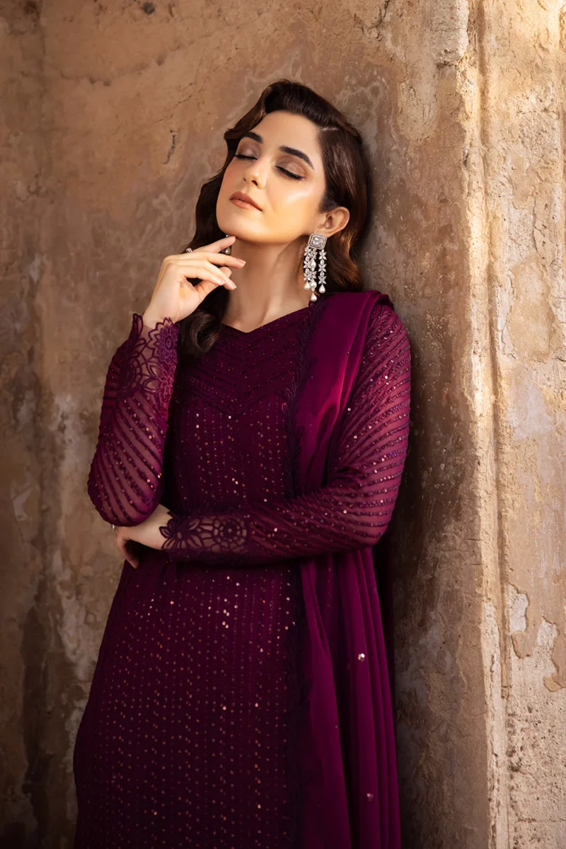 Azure Luxe Wedding Party Suits for Ladies | Garnet Majesty - Image 4