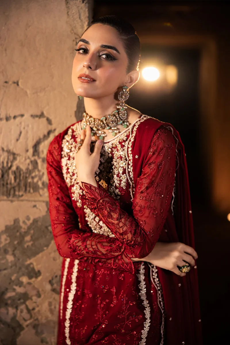 Azure Luxe Wedding Party Suits for Ladies | Royal Crimson - Image 4