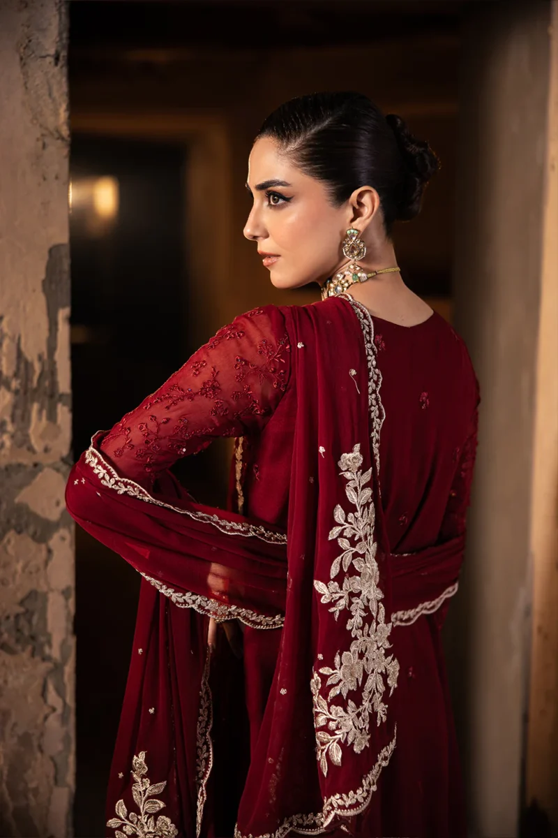 Azure Luxe Wedding Party Suits for Ladies | Royal Crimson - Image 3
