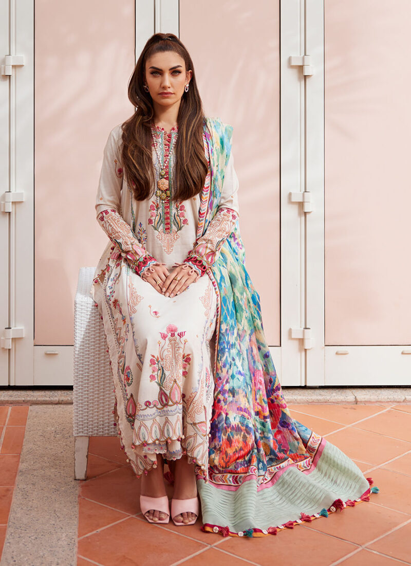 Farah Talib Aziz Lawn 2025 | FTA-02 - Image 4