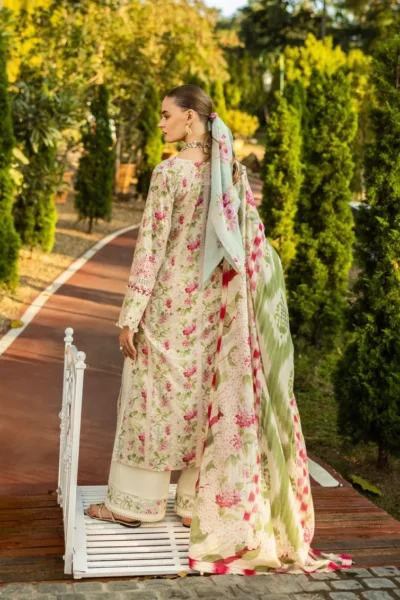 Elaf Print Chikankari Collection 2025 | ELK-02B