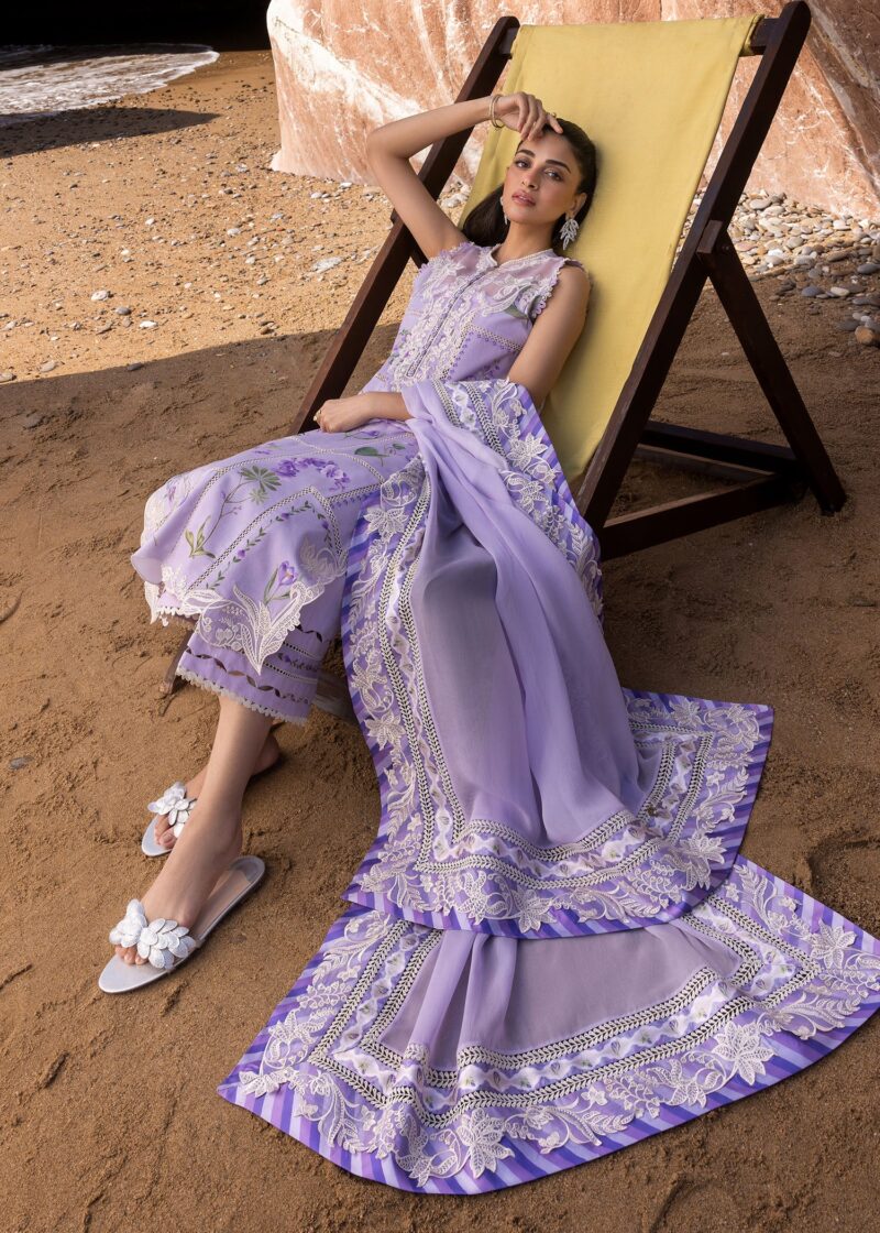 Crimson Summer Lawn 2025 by Saira Shakira | D7 A - Image 4