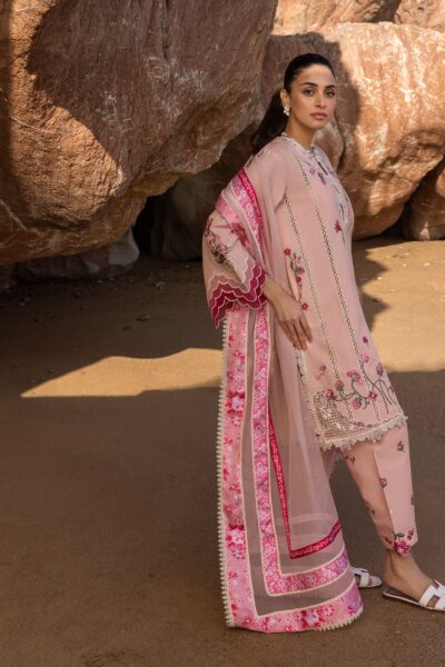 Crimson Summer Lawn 2025 by Saira Shakira | D6 B