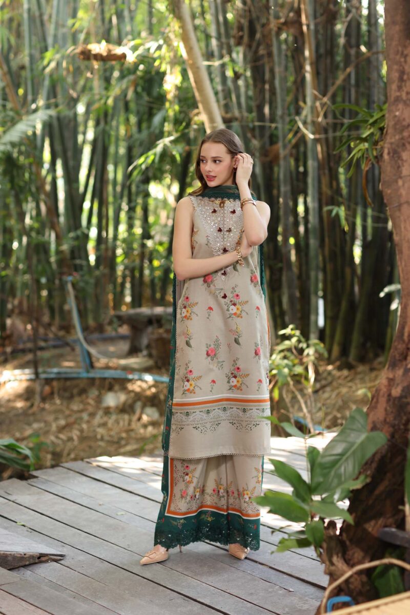 Noor Eid Luxe Printedkari ’25 by Saadia Aasad | D4-A - Image 2