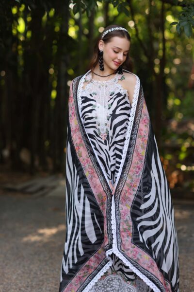 Noor Eid Luxe Printedkari ’25 by Saadia Aasad | D1-B