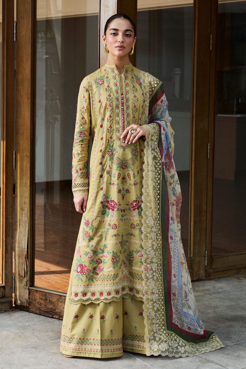 Zara Shahjahan Luxury Lawn 2025 | Satori | 7B - Image 3