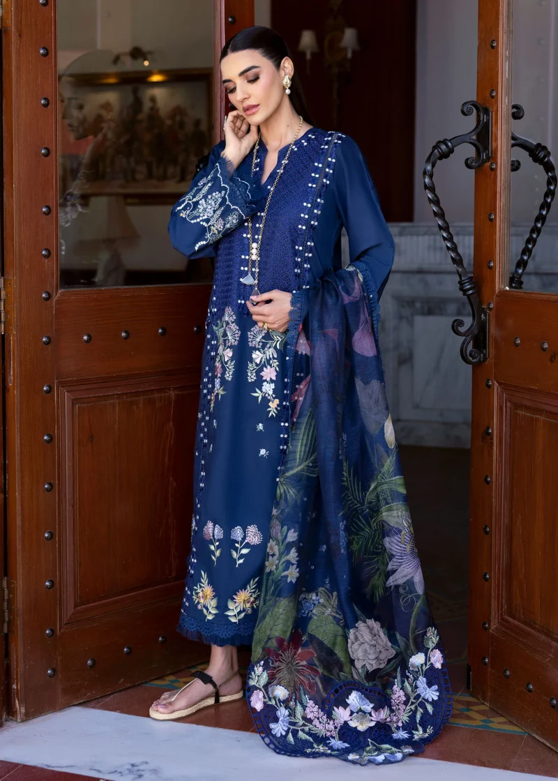 Saira Shakira Bloom Unstitched Lawn’25 || Hanging Gardens 2-B - Image 3
