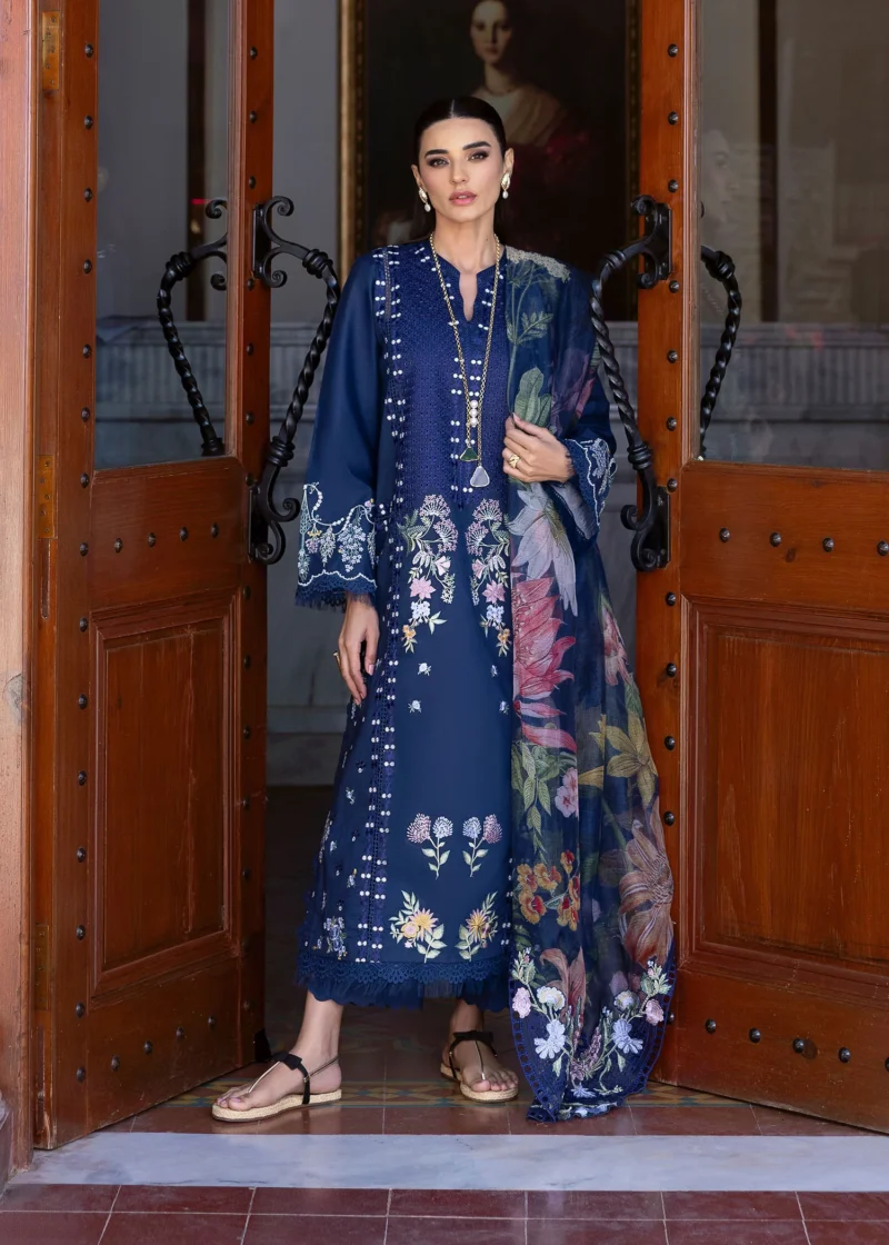 Saira Shakira Bloom Unstitched Lawn’25 || Hanging Gardens 2-B - Image 8
