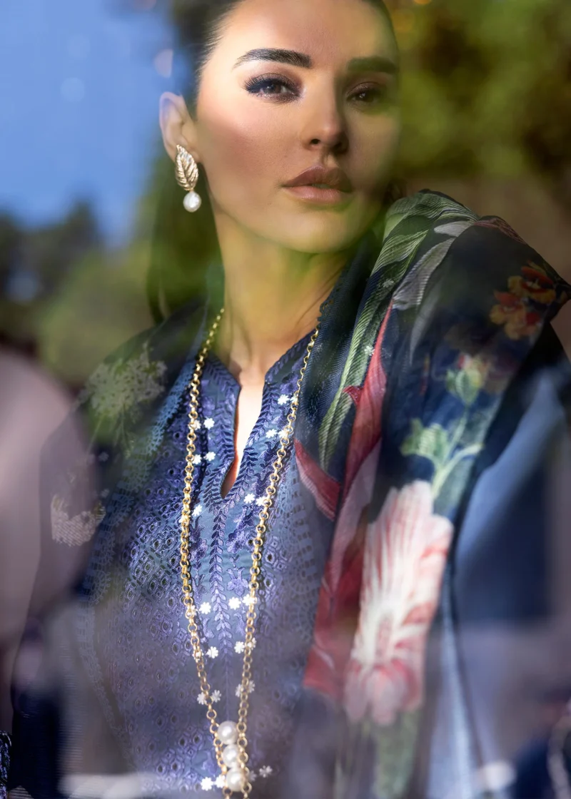Saira Shakira Bloom Unstitched Lawn’25 || Hanging Gardens 2-B - Image 5