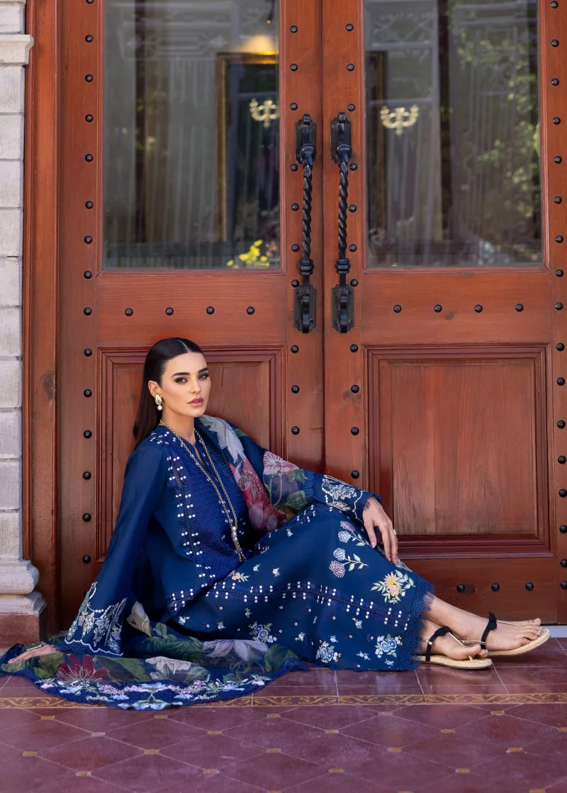 Saira Shakira Bloom Unstitched Lawn’25 || Hanging Gardens 2-B - Image 2