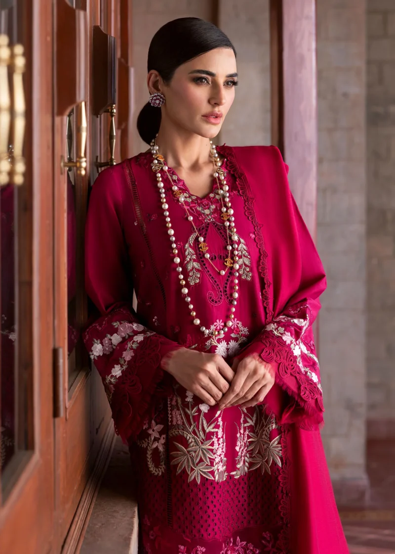 Saira Shakira Bloom Unstitched Lawn’25 || Faye 7-B