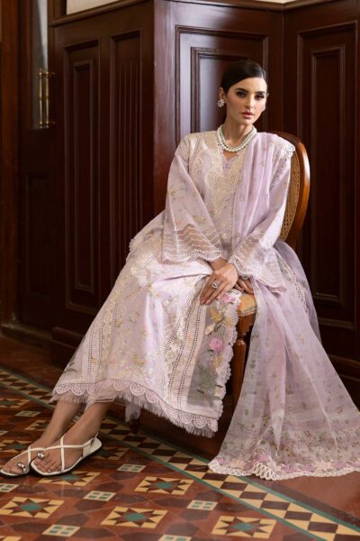 Saira Shakira Bloom Unstitched Lawn’25 || Sweet Opel 8-S