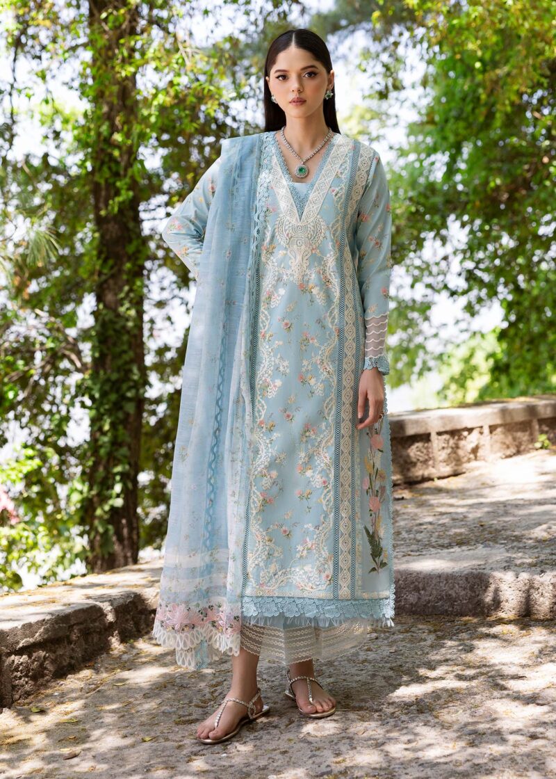 Saira Shakira Bloom Unstitched Lawn’25 || Sweet Opel 8-B - Image 4