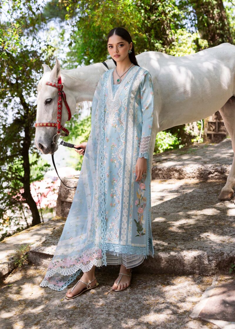 Saira Shakira Bloom Unstitched Lawn’25 || Sweet Opel 8-B - Image 3