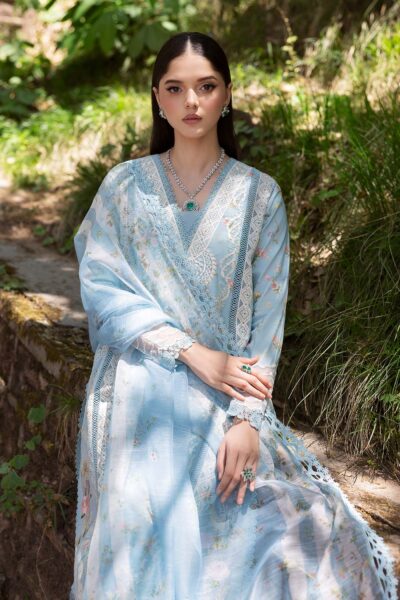 Saira Shakira Bloom Unstitched Lawn’25 || Sweet Opel 8-B