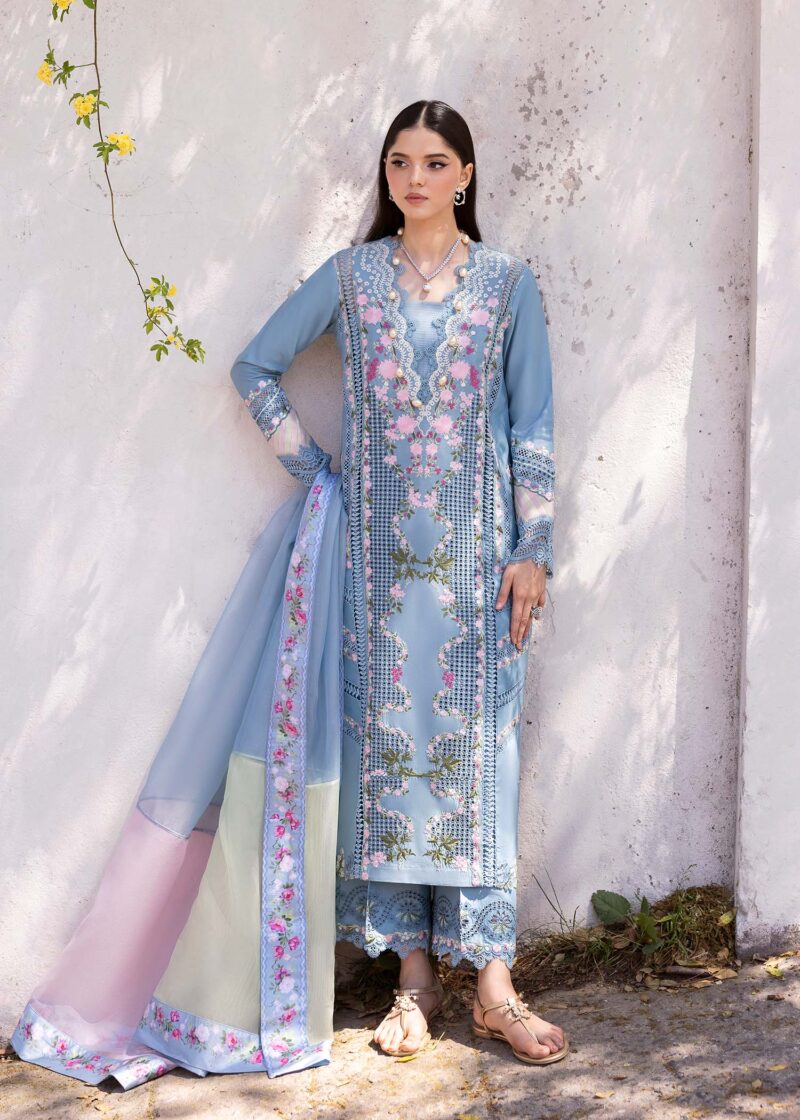 Saira Shakira Bloom Unstitched Lawn’25 || Zerene 1-B - Image 4
