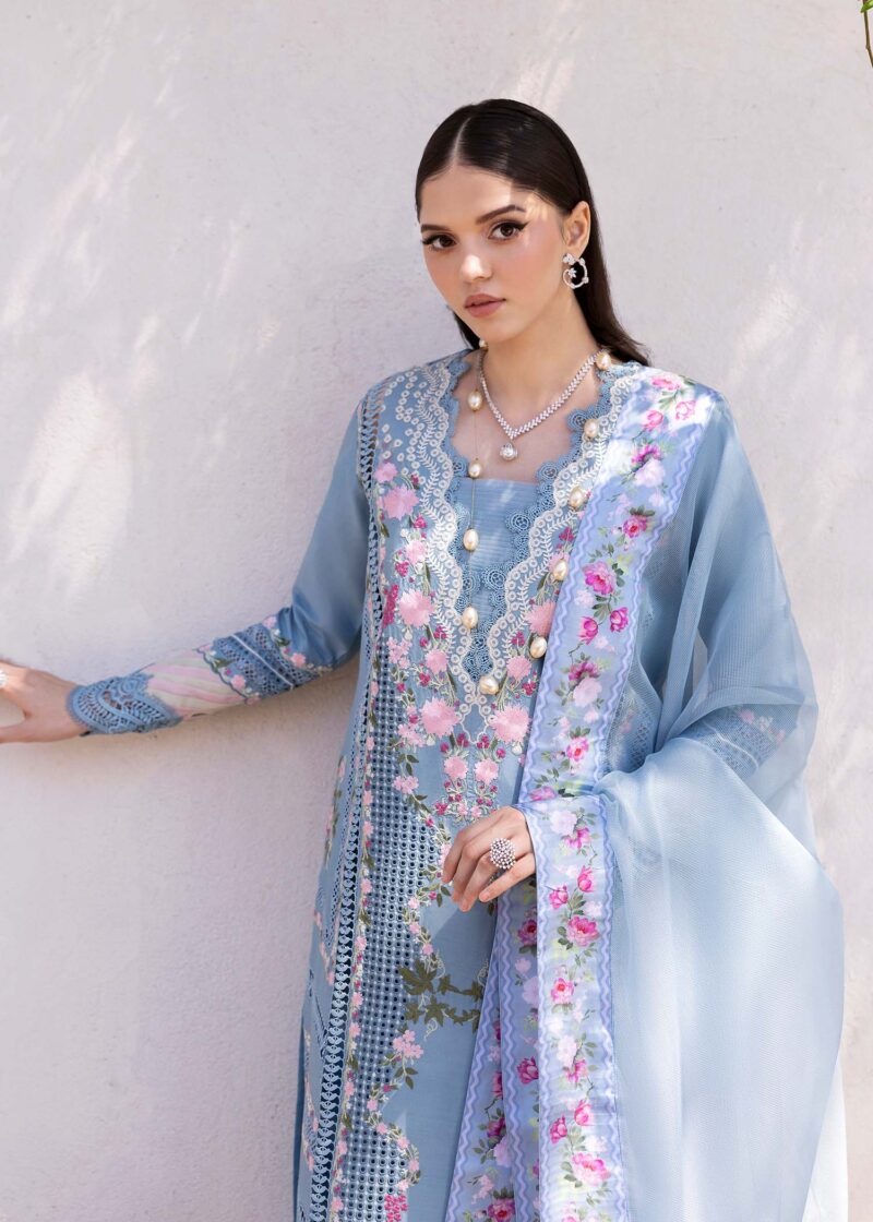Saira Shakira Bloom Unstitched Lawn’25 || Zerene 1-B - Image 5