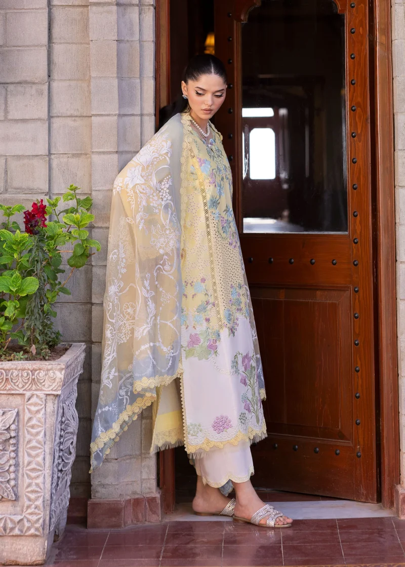 Saira Shakira Bloom Unstitched Lawn’25 || Lotus Reverie 4-A - Image 2