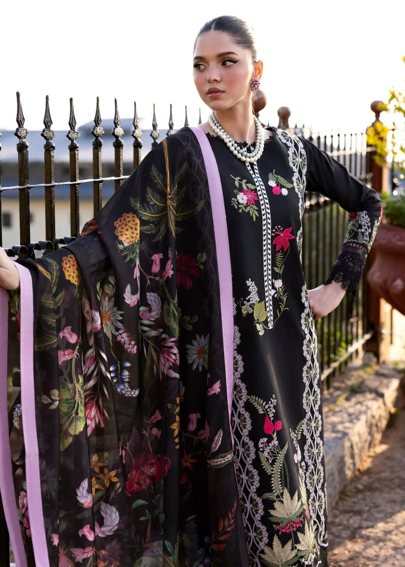 Saira Shakira Bloom Unstitched Lawn’25 || Sauvage 6-B - Image 6