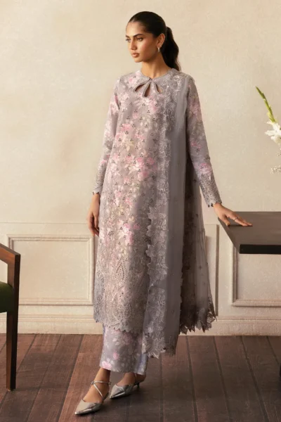 Afrozeh Daybreak Embroidered Lawn 2025 | WIND BRUSHED