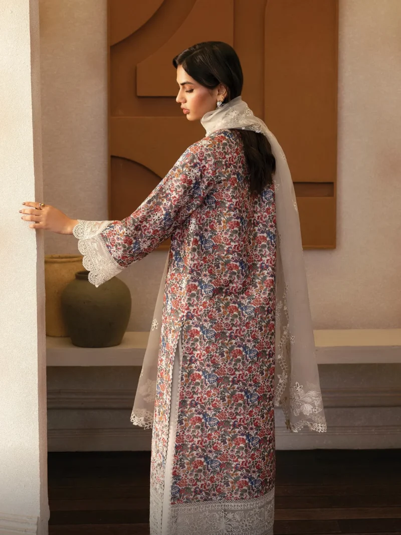 Afrozeh Daybreak Embroidered Lawn 2025 | SUN SPUN - Image 2