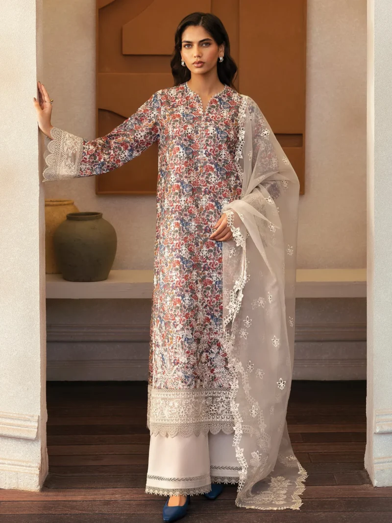 Afrozeh Daybreak Embroidered Lawn 2025 | SUN SPUN