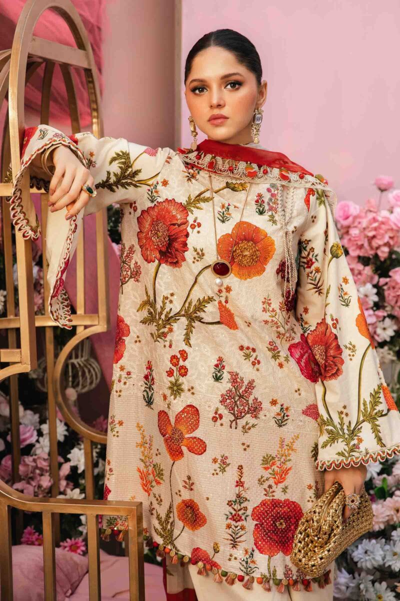 Maria B. M.Prints Eid Collection 2025 | MPT-2607-A - Image 4