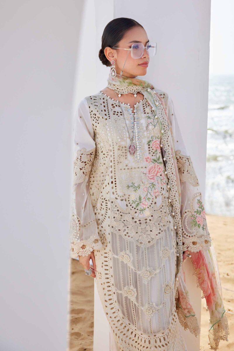 MARIA B Eid Luxury Lawn 2025 | EID LAWN-25-07 - Image 7