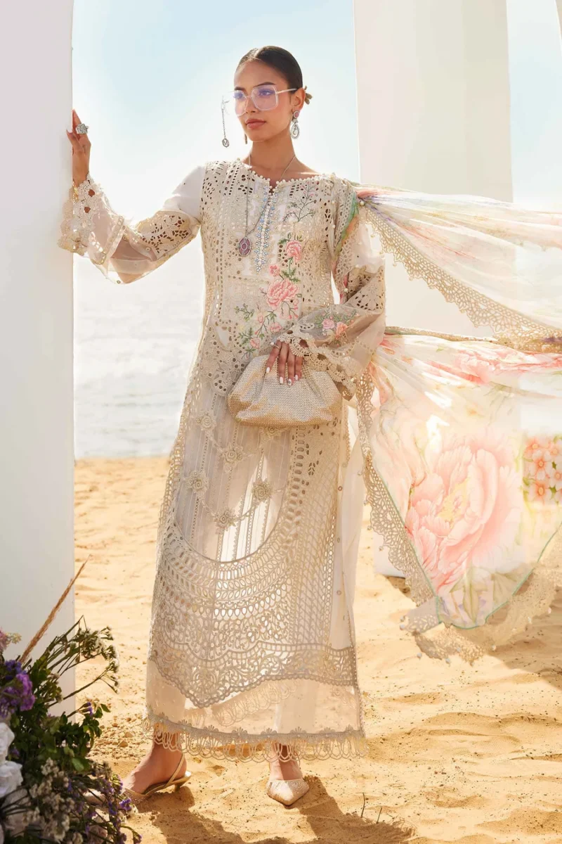 MARIA B Eid Luxury Lawn 2025 | EID LAWN-25-07 - Image 4