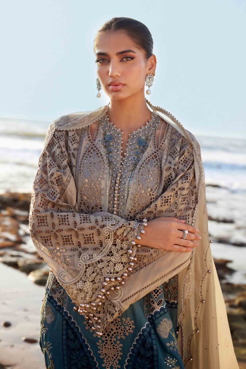 MARIA B Eid Luxury Lawn 2025 | EID LAWN-25-08 - Image 3