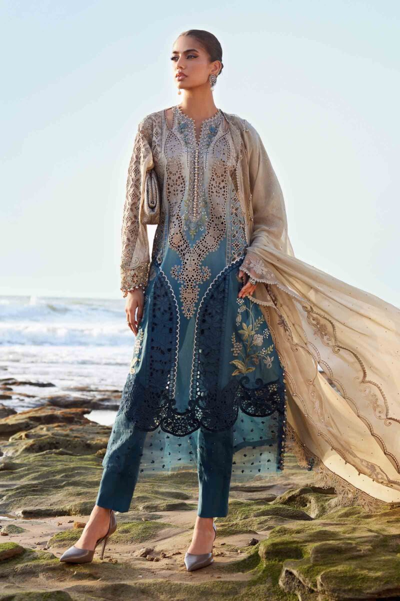 MARIA B Eid Luxury Lawn 2025 | EID LAWN-25-08 - Image 4