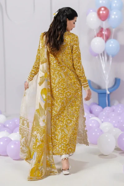 Qalamkar QPrints Embroidered Lawn 2025 | EM-10B