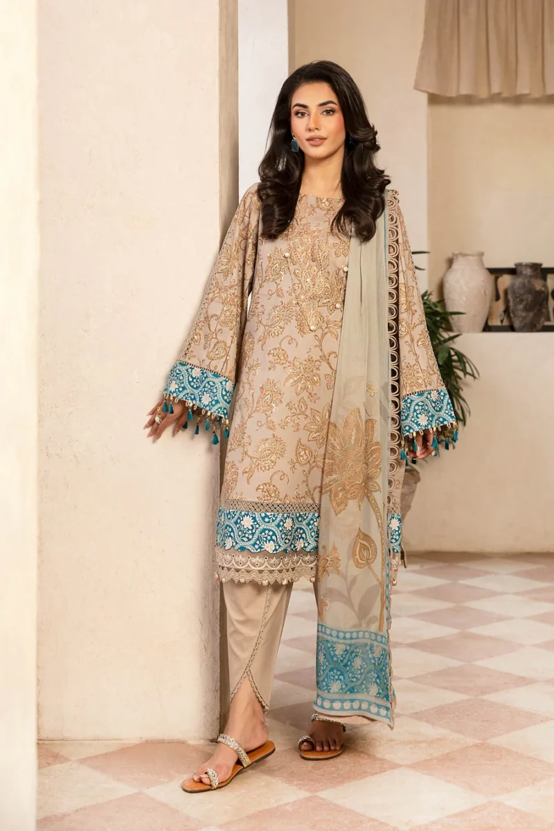 MBasics Eid Lawn 2025 | MB-CUS25-909B - Image 4