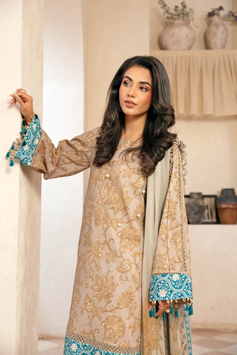 MBasics Eid Lawn 2025 | MB-CUS25-909B - Image 3