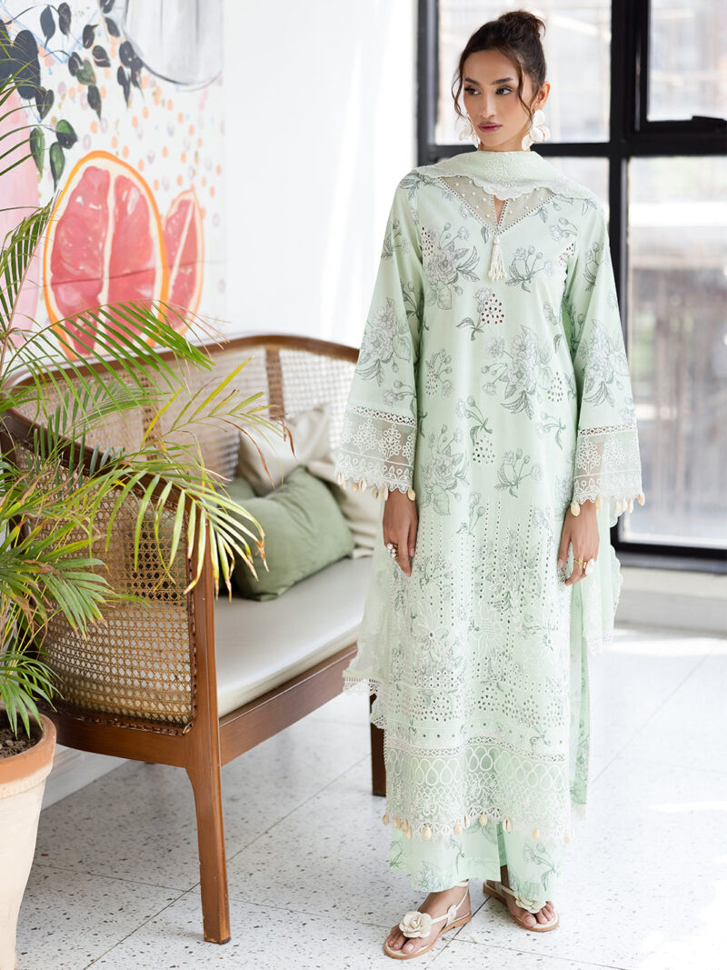 Mint Mirage | 3 PC Lawn - Image 4