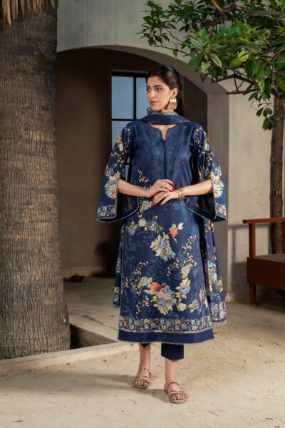 Printed - Lawn - 3pc - D142 - Blueberry