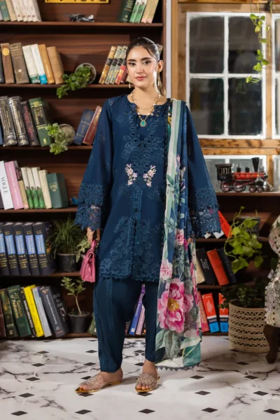 Elaf Chikankari With Chiffon EEC-4B Serenaire