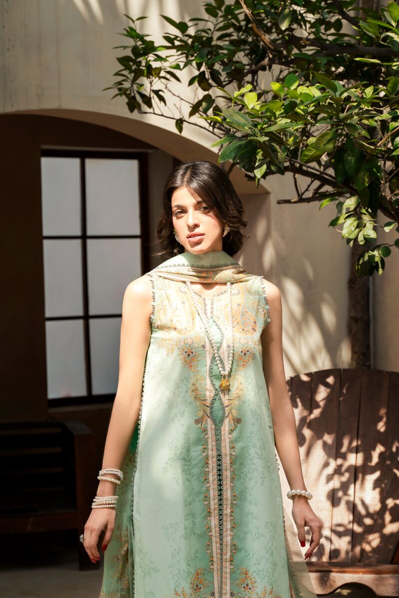 Printed - Lawn - 3pc - D146 - Mintaya - Image 2