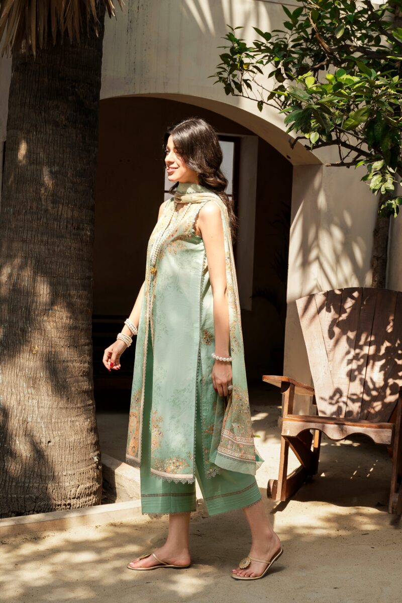 Printed - Lawn - 3pc - D146 - Mintaya - Image 4