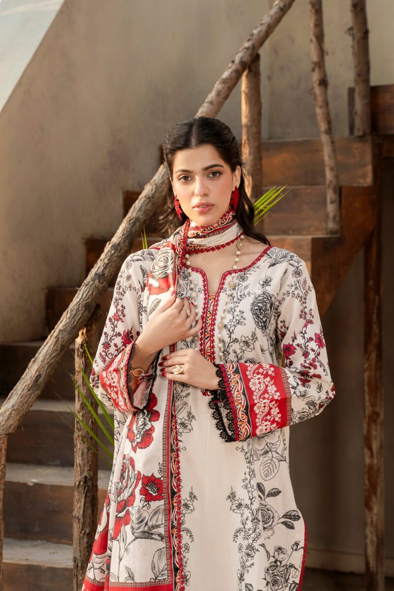 Printed - Lawn - 3pc - D136 - Acai - Image 4
