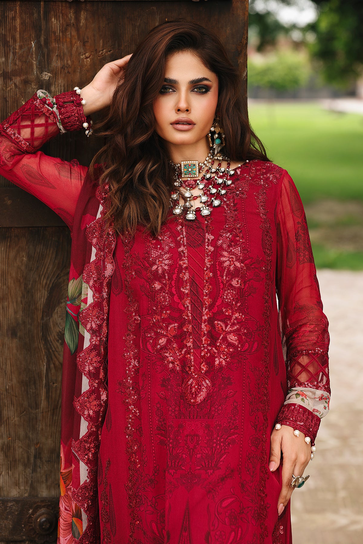 Vasal – Vol 4 Unstitched Luxury Chiffon by Charizma | VSL25-24 - Image 3
