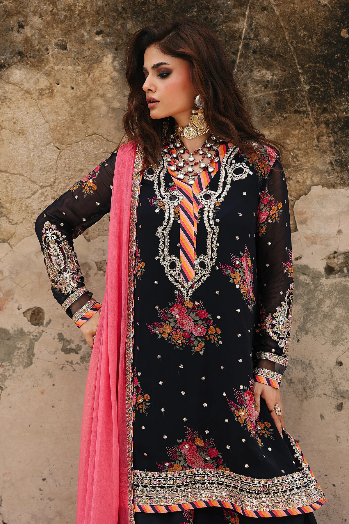Vasal – Vol 4 Unstitched Luxury Chiffon by Charizma | VSL25-29 - Image 2