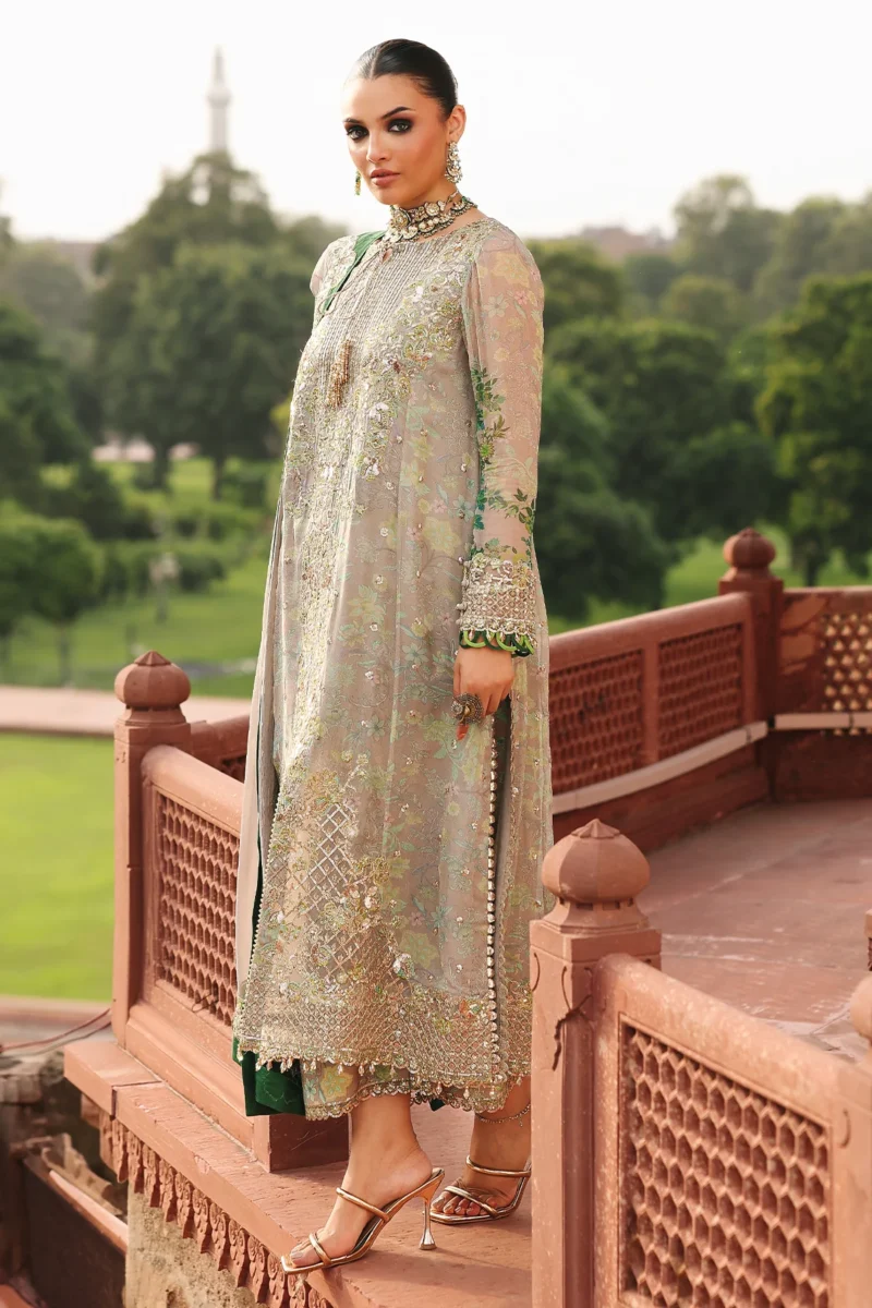 Vasal – Vol 4 Unstitched Luxury Chiffon by Charizma | VSL25-23 - Image 3