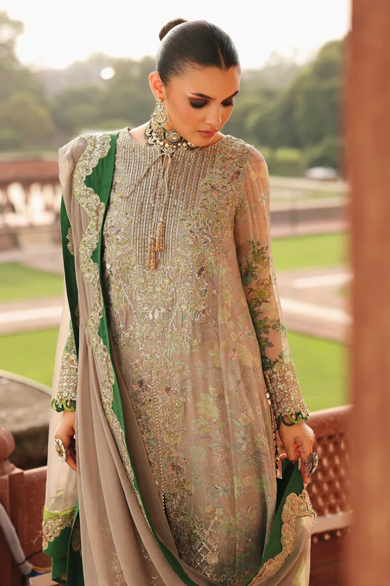 Vasal – Vol 4 Unstitched Luxury Chiffon by Charizma | VSL25-23 - Image 4