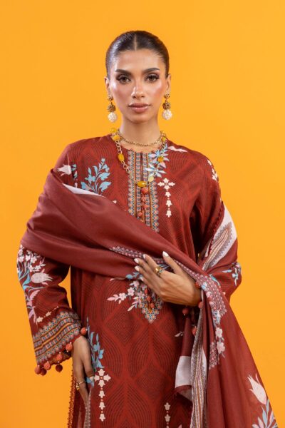 3 Pc Lawn Suit H253-002A-3AS