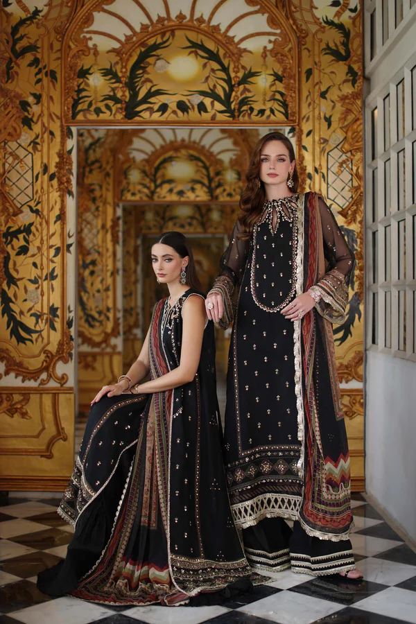Noor Noor Festive ’25 | Saadi Aasad | D1 – Black - Image 2