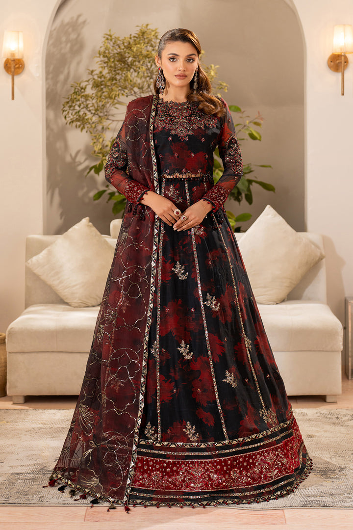 Alizeh Fleur Embroidered Printed Chiffon || AF-CH-2191 Talia