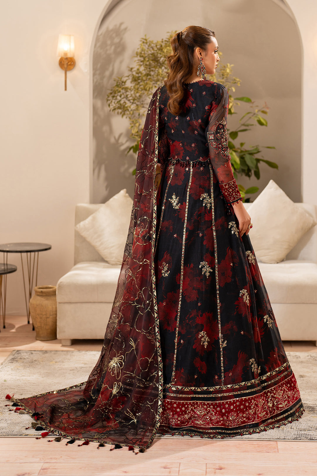 Alizeh Fleur Embroidered Printed Chiffon || AF-CH-2191 Talia - Image 4